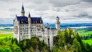 photo of Neuschwanstein Castle in Bavaria which is a popular destination on day trips from Munich Germany